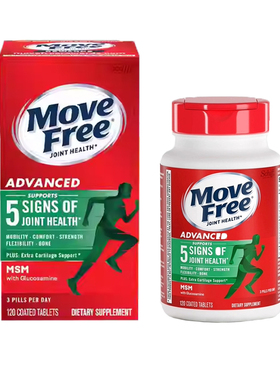 SCHIFF/旭福 Move Free 氨糖维骨力氨基葡萄糖MSM绿盒120粒/瓶
