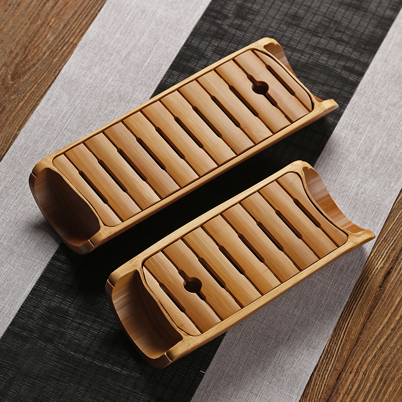 竹制小茶盘储水式家用干泡台壶