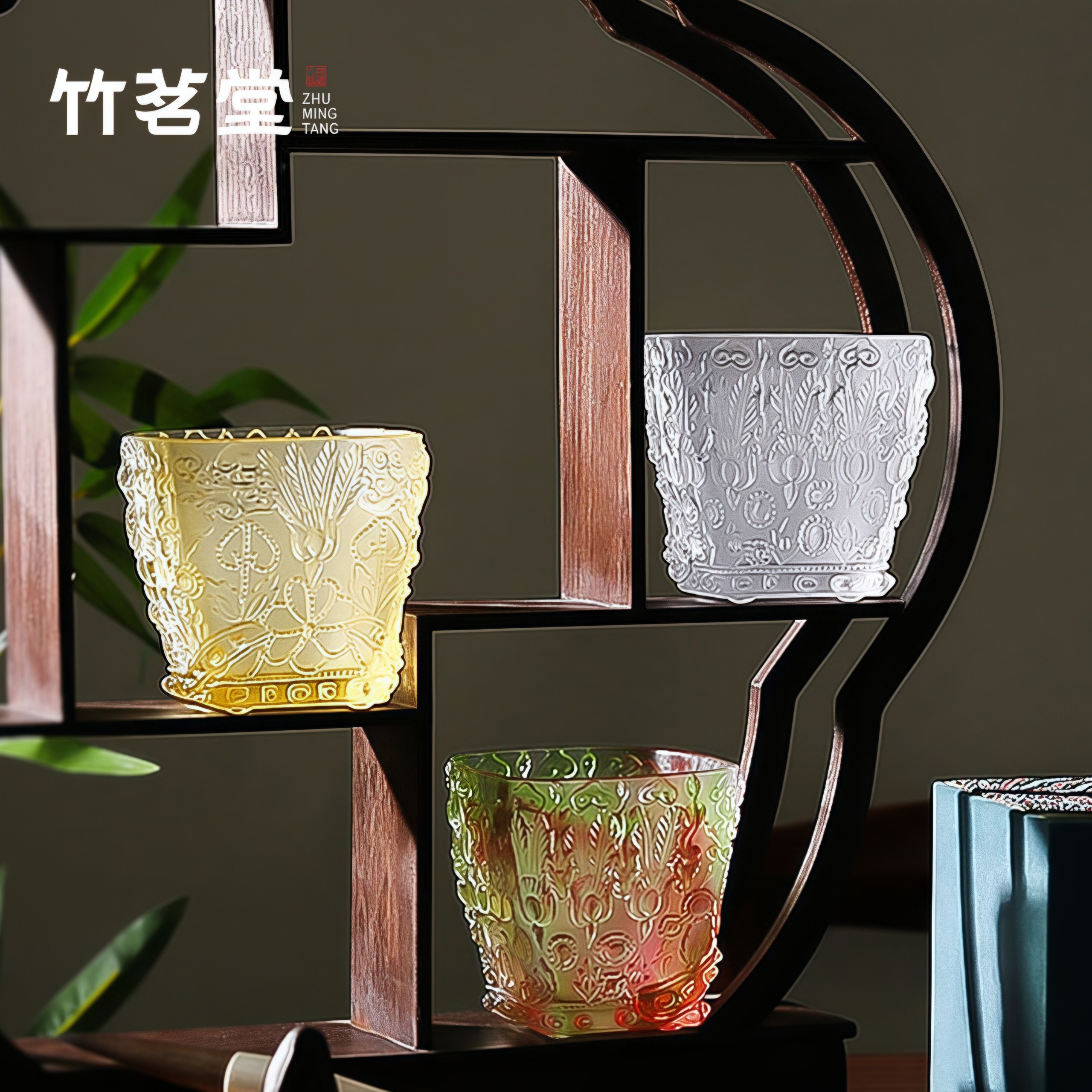 琉璃龙凤茶杯主人杯功夫茶具高档