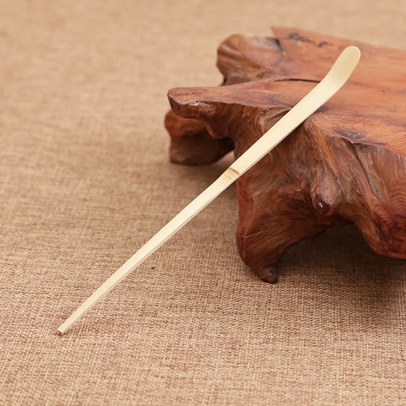 日式竹皮手工茶勺君子零配