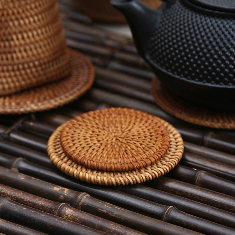 越南藤编杯垫套装茶垫杯托茶道茶具铁壶锅垫隔热垫养壶垫紫砂壶托,餐饮具,茶道/零配,淘宝优惠券,粉丝福利购,淘宝优惠卷