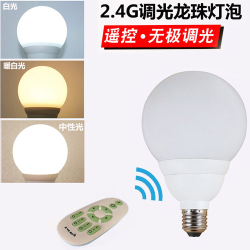 无极调光LED动物头灯泡E27螺口暖