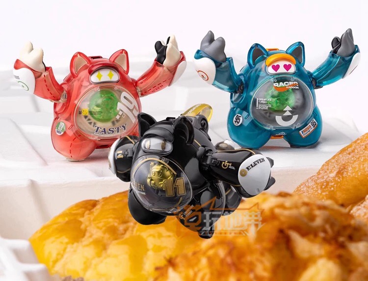 预定 核诚治造 LunchBox 电车熊丸 黑色透明蓝透明