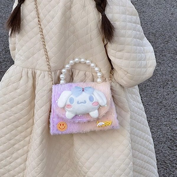 新款韩版儿童小女孩可爱卡通公主斜挎包时尚女童单肩包珍珠手提包