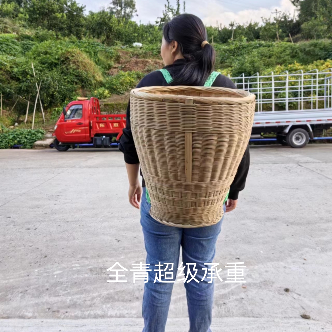 传统承重沙石水泥买菜赶集竹编