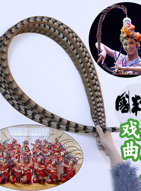 仿真俏花旦孙悟空长翎子毛翎毛翎羽戏曲祭孔舞蹈道具仿野鸡毛羽毛