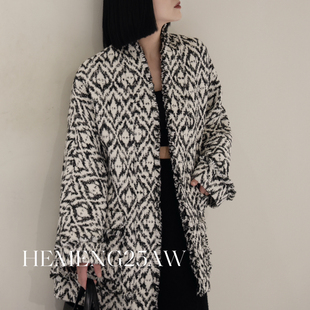 HM606 含11.9羊毛 玥儿极简阔版 松弛感短外套