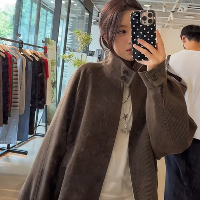 玥儿年早春东大门设计感新款韩国设计师夹克外套短外套02312