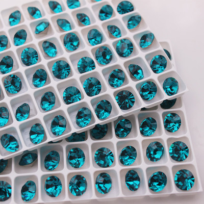 进口圆钻美饰玛蓝锆石饰品DIY钻
