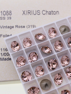 施家水晶1088尖底圆形钻319古典玫瑰美甲饰品DIY堆钻球手工贴钻华
