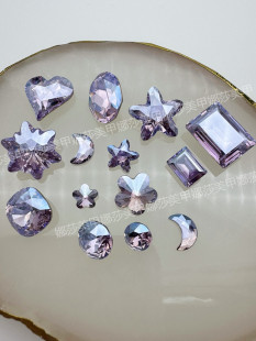 施钻水晶4809歪心371MOL紫罗兰月光集合4527鸽子蛋美甲堆钻冰糖
