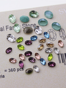 施家水钻4120小鸽子蛋尖底华子奥地利美甲钻DIY饰品水晶堆钻散珠