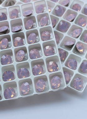 进口美饰玛尖底圆形水钻粉红蛋白美甲饰品粉蛋白堆钻球立体指甲