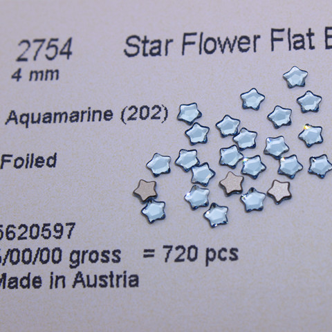 奥地利2754五星施家水钻美甲饰品