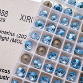 奥地利尖底钻1088款 202MOL海蓝月光美甲钻穿戴甲堆钻耳钉配钻DIY