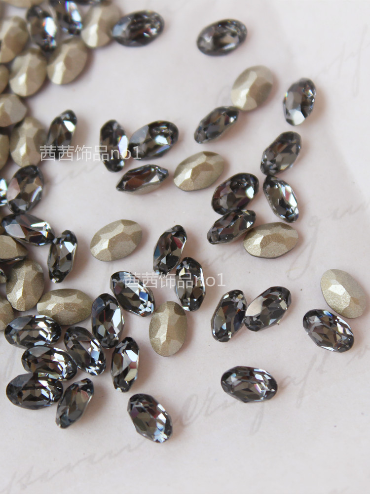 施钻4120鸽子蛋SINI银色夜影美甲