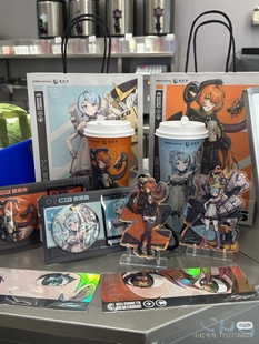 【正品秒发】茶百道绝区零联名周边席德鬼火奥菲斯镭射票徽章挂件