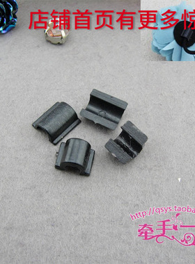 黑色方形发圈扣 短半扣 粘贴扣 1元20个 手工diy头饰发箍配件