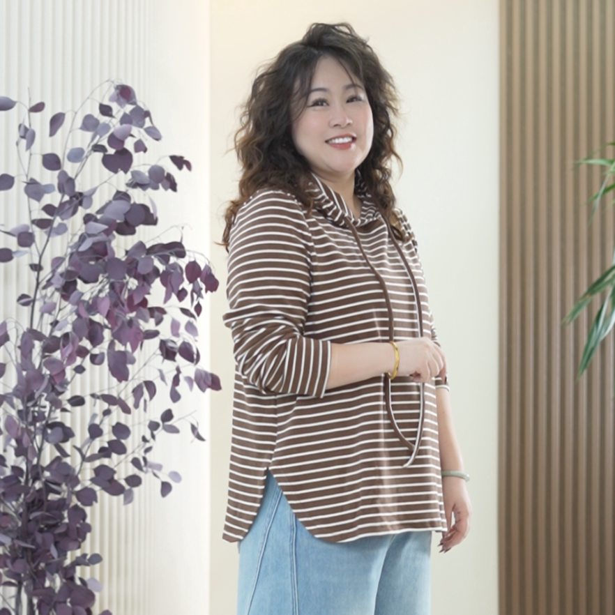 远红外慕斯双面澳绒卫衣条纹大码弹力德绒保暖冬季连帽打底衫女潮