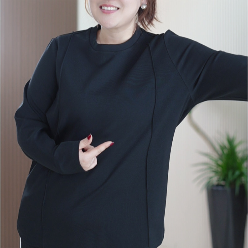 极简风长袖打底衫时尚百搭