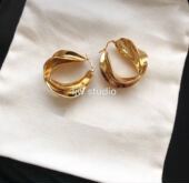 高端线_LIN同款 大圈 欧美 ins celi同款 几何 极简风 气质 耳环