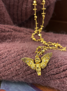 精致高级感小天使项链吊坠