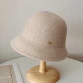 小香风水桶帽帽子女英伦时尚 优雅渔夫帽秋冬百搭羊毛加厚保暖盆帽