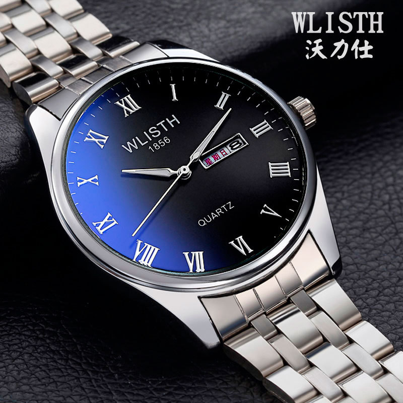 情侣夜光防水石英表男士手表