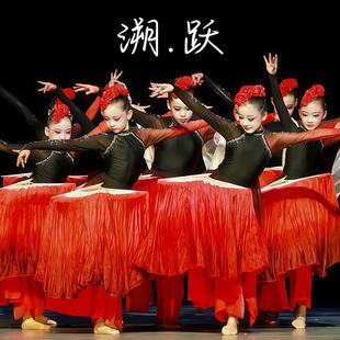 古典舞演出服象王行舞蹈服装九州同表演服寄明月剑舞溯跃红黑衣服
