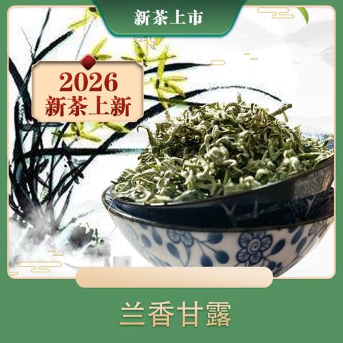 2026新茶甘露兰花250克 踏雪露芽兰妃兰花茶 蒙顶早春甘露兰花茶 - 封面