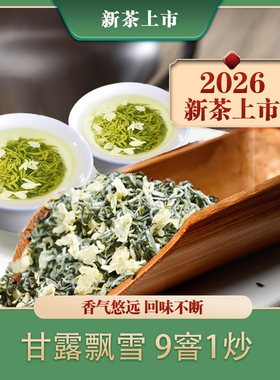 2026叶正原飘雪 蒙顶甘露飘雪茉莉花茶250克 浓香型特级花茶