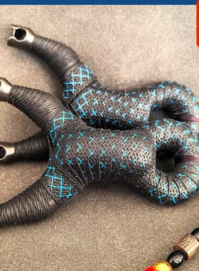 钛合金TC21手工弹弓飞虎传统单卡新款圆皮扁皮三用精准大威力射鱼