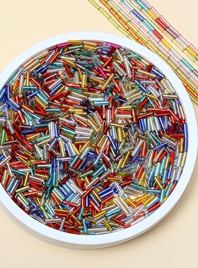 2*6Mm灌银管珠DIY步摇发簪配件