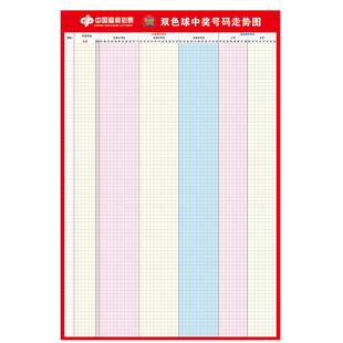 双色球走势图表格可擦写3D彩票排三五挂图体彩福彩票站大乐透七乐