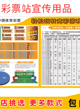 体育彩票体彩店品智赢竞彩篮球足球游戏玩法介绍投注指南海报宣传