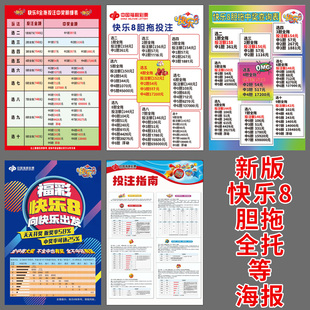 福利彩票店投注站用品 快开游戏快乐8玩法说明奖级表复式玩法介绍