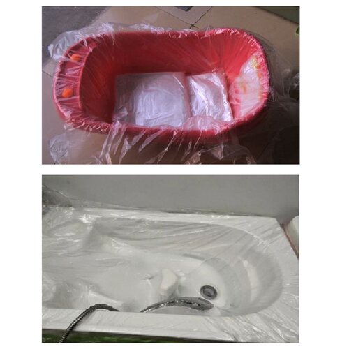 婴儿洗澡盆膜儿童沐浴盆隔离膜水疗袋子一次性塑料薄膜通用单片膜