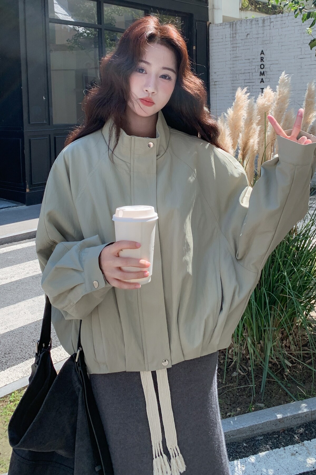 设计感工装皮外套女2025冬季新款超好看时尚百搭日系皮衣夹克上衣,女装皮衣,2C013