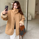 2025冬新款两面穿皮毛一体保暖外套13201-P205-K298，女装皮草，2C013