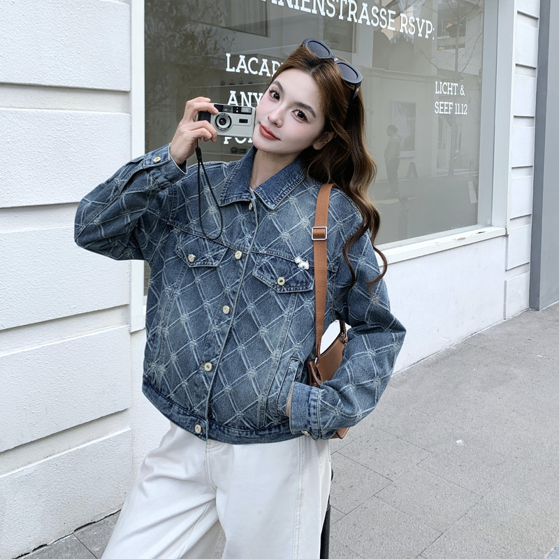 2026春新款设计款复古牛仔外套2621-P150-K250,女装短外套,2C013