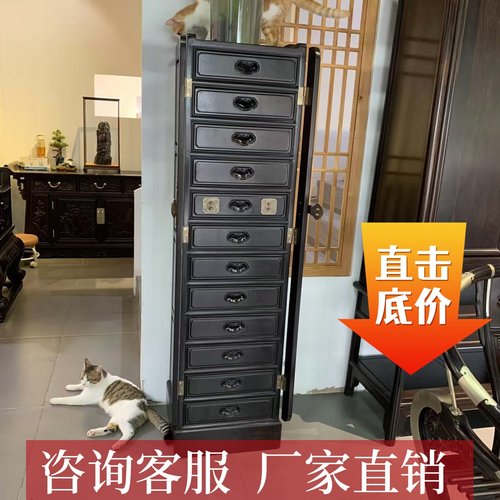 紫光檀收纳柜文件柜靠墙柜