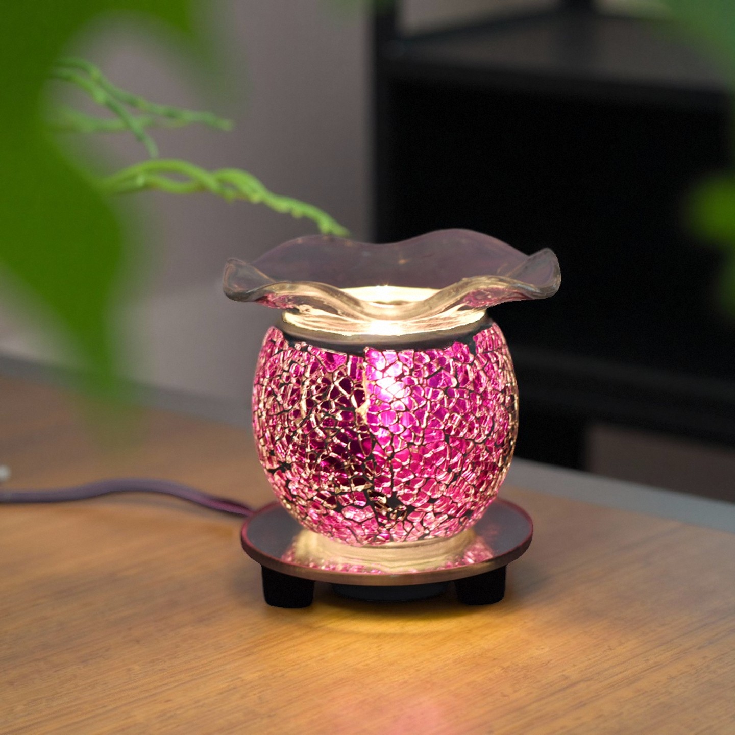 氛围香薰摆件玻璃香薰炉精油香薰灯生日礼物高级感精致浪漫小夜灯