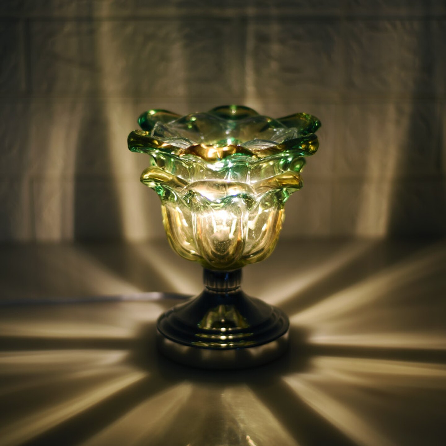 创意荷花插电触摸台灯家用香薰灯精油熏香炉卧室香薰精油灯香灯炉