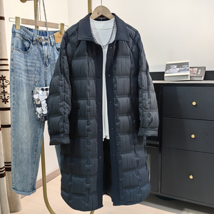 超好看中长款轻薄羽绒服女秋冬新款韩系休闲宽松气质保暖大衣外套
