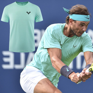 夏季纳达尔T恤费德勒男速干网球服德约运动短袖网球透气上衣定制