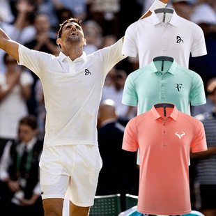 费德勒网球服运动速干上衣纳达尔网球Polo衫透气德约短袖男t恤衣