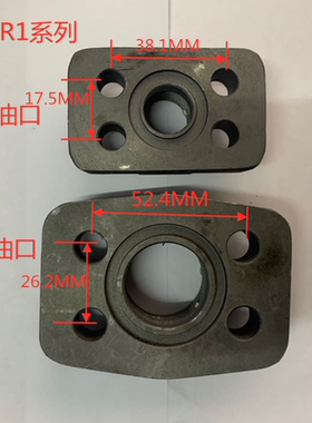 液压油泵叶片泵PV2R2 PV2R3 PV2R13 PV2R1 R12进出油口法兰管接头