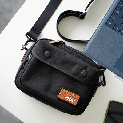 MESAP进口尼龙魔术贴潮牌斜挎包