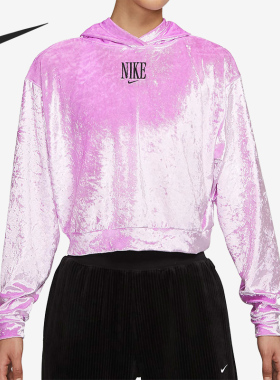Nike/耐克正品女子宽松休闲舒适时尚套头衫连帽卫衣CU6524-680