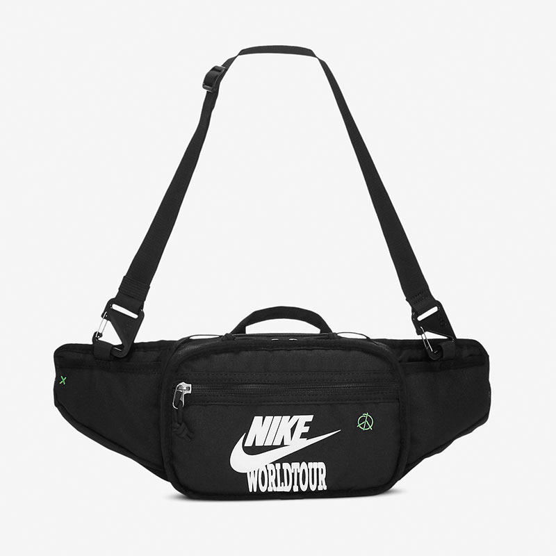 Nike/耐克黑灰男女休闲经典运动户外便携单肩刺绣腰包DH3079-010,运动包/户外包/配件,腰包,淘宝优惠券,粉丝福利购,淘宝优惠卷
